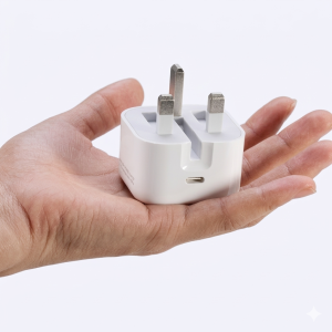 Apple 25W USB-C Fast Charging Wall Adapter White in hand