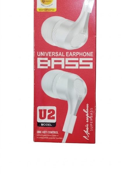 U2 Universal Earphone Bass – High Quality In-Ear Wired Headphones