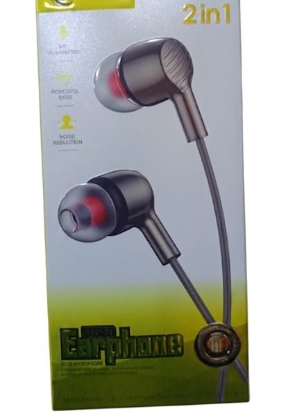 J-CELL J-135 2-in-1 Stereo Earphones – High-Quality Powerful Bass Headset