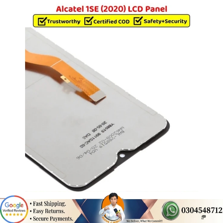 Schermo LCD Per Alcatel 1SE 2020 – Display 6,22'' Full Assembly, Kit Di Riparazione Con Strumenti E Adesivo Impermeabile