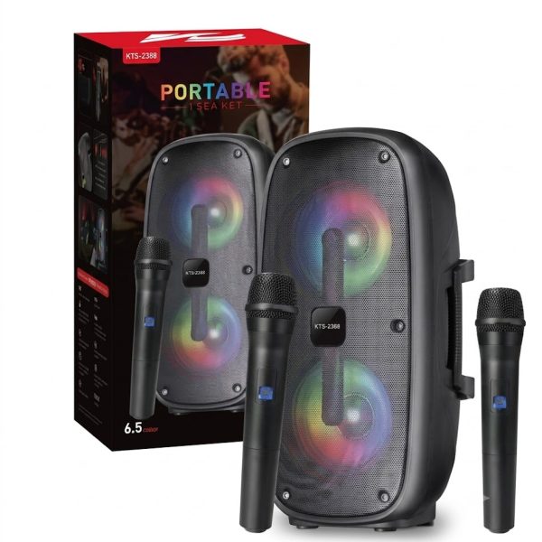 KTS-2388 RGB Speaker With Wireless Microphone