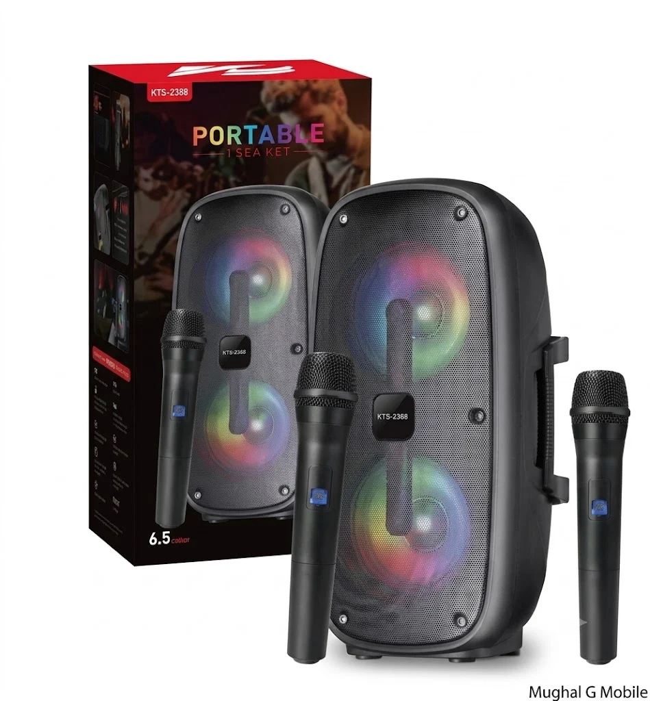 KTS-2388 RGB Speaker With Wireless Microphone
