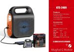 KTS-2469 solar panel with touch light speaker