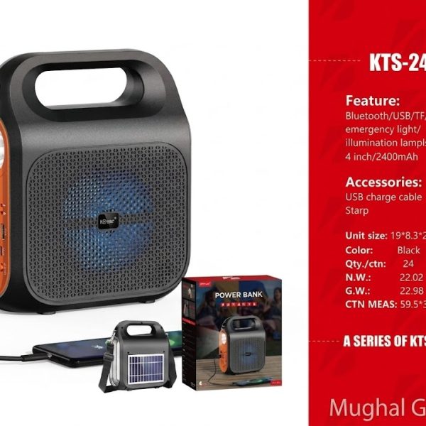 KTS-2469 solar panel with touch light speaker