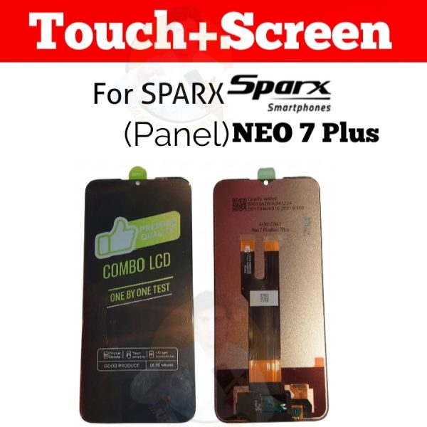Sparx Neo 7 Plus LCD Display Touch Screen Digitizer Combo Panel