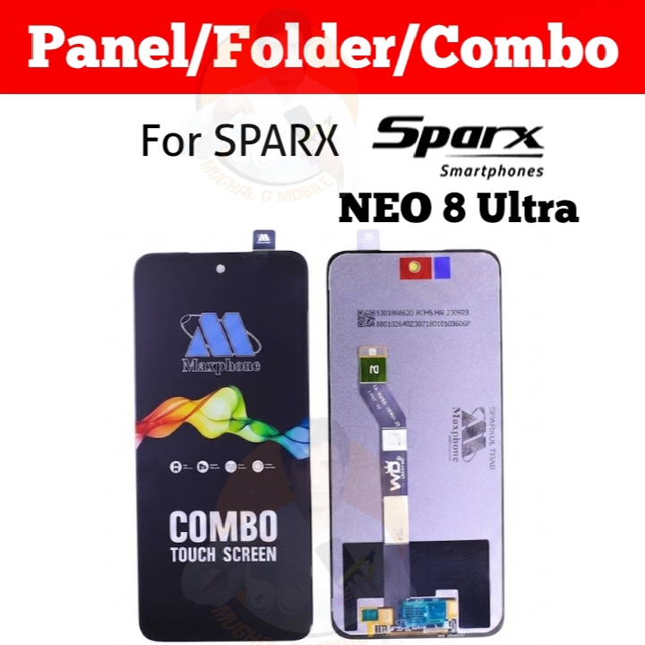 Sparx Neo 8 Ultra Display Panel LCD Combo Touch Screen Replacement