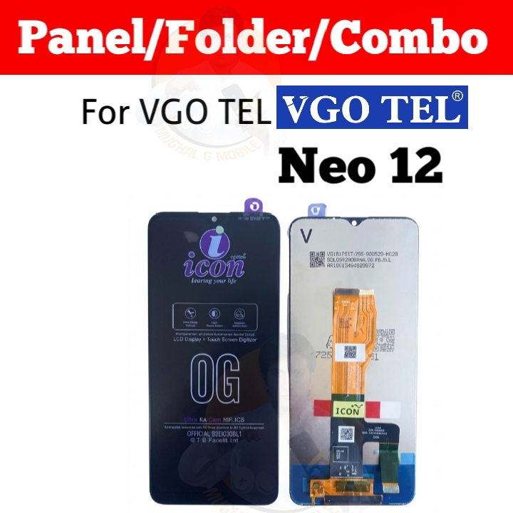 Vgo Tel Neo 12 LCD Display Touch Screen Combo Panel Replacement