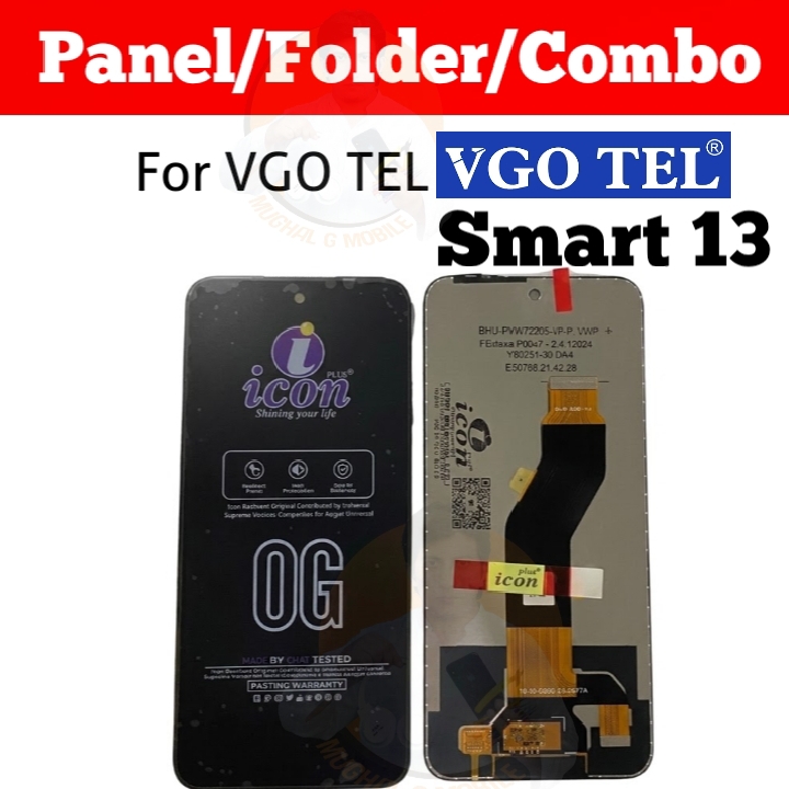 Vgo Tel Smart 13 LCD Display Screen Panel with Touch Digitizer Combo