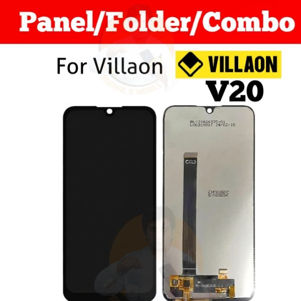 Villaon V20 LCD Display Screen Panel with Touch Digitizer Combo
