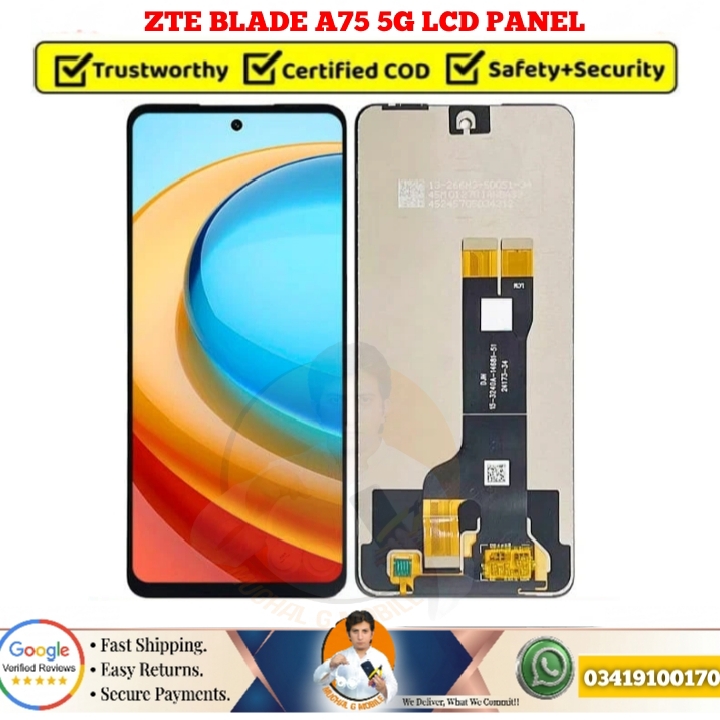 ZTE Blade A75 5G LCD Screen Display Panel With Touch Digitizer Combo Replacement