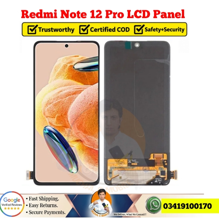 Xiaomi Redmi Note 12 Pro Display Panel Touch LCD Combo Screen Replacement
